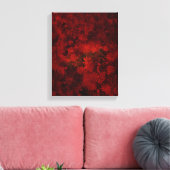 Cool, modern kunst van bloemmotief canvas afdruk (Insitu (Woonkamer))