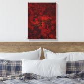 Cool, modern kunst van bloemmotief canvas afdruk (Insitu (Slaapkamer))