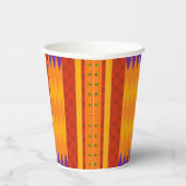 Cool Modern Kwanzaa Print Paper Cups Papieren Bekers (Rechts)