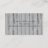 Cool Modern, Lashes, Lipstick, houtextuur Visitekaartje (Achterkant)