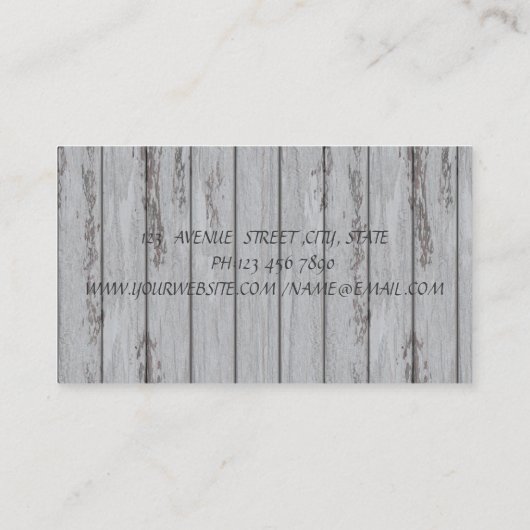 Cool Modern, Lashes, Lipstick, houtextuur Visitekaartje (Achterkant)