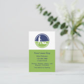 Cool Modern Lawn Service Vertical Business Cards Visitekaartje (Staand voorkant)
