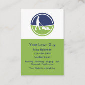 Cool Modern Lawn Service Vertical Business Cards Visitekaartje (Voorkant)