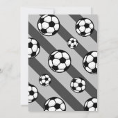 Cool Modern Little Striker Voetbal 1e Verjaardag Kaart (Achterkant)