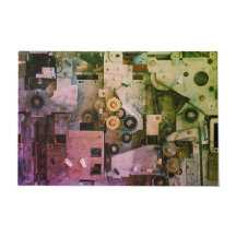 Cool Modern Machinery Steampunk Geeky Pink Green