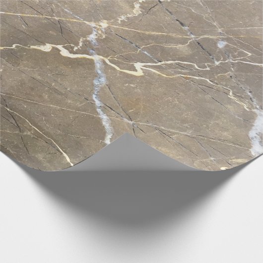 Cool Modern Marble Stone Texture Cadeaupapier (Hoek)