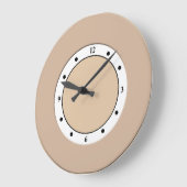 Cool Modern Metallic Brass Lijst op elke kleur Grote Klok (Hoek)