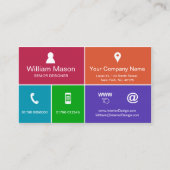 Cool modern metrostijlontwerp - Visitekaartje (Voorkant)