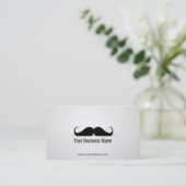 Cool Modern Mustache Visitekaartje (Staand voorkant)