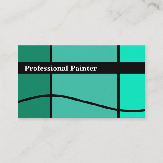 Cool Modern Painter Visitekaartjes (Voorkant)