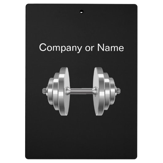 Cool Modern Personal Trainer Klembord (Achterkant)