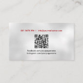 Cool Modern Personal Trainer Logo Visitekaartje (Achterkant)