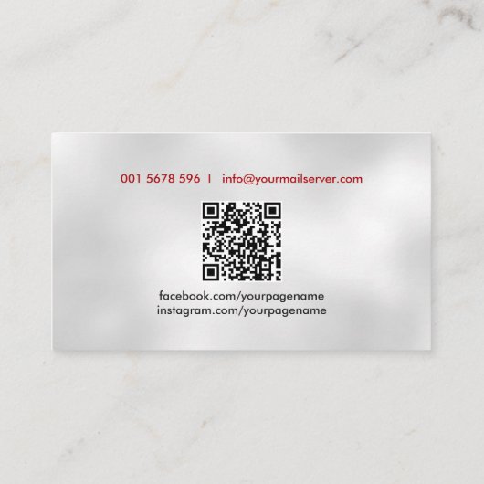 Cool Modern Personal Trainer Logo Visitekaartje (Achterkant)