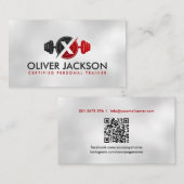 Cool Modern Personal Trainer Logo Visitekaartje (Voorkant / Achterkant)