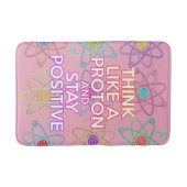 Cool Modern Positive Science Quote Girly Pink Badmat (Voorkant)