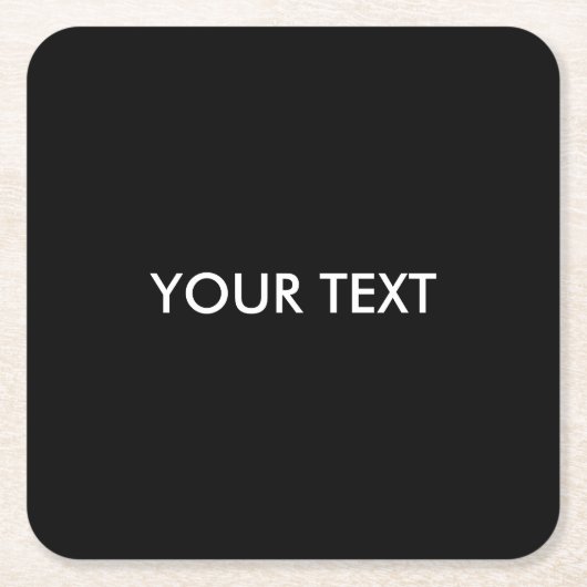 Cool Modern Professional Custom Brand Name Kartonnen Onderzetters (Voorkant)