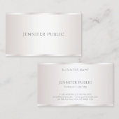 Cool Modern Professioneel Ontwerp Elegante Glamour Visitekaartje (Voorkant / Achterkant)