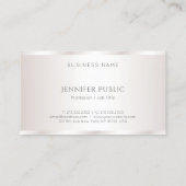 Cool Modern Professioneel Ontwerp Elegante Glamour Visitekaartje (Achterkant)