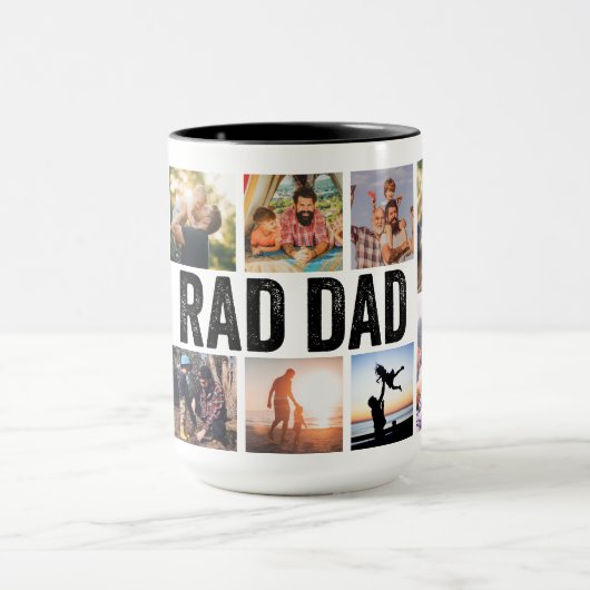 Cool Modern RAD DAD Custom Kinder Photo Fathers Da Mok (Midden)