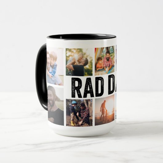 Cool Modern RAD DAD Custom Kinder Photo Fathers Da Mok (Voorkant links)