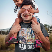 Cool Modern RAD DAD Custom Photo Kind Names