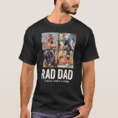 Cool Modern RAD DAD Custom Photo Kind Names T-shirt (Voorkant)