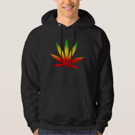 Cool Modern Reggae Rasta Leaf Jamaicaanse Jamaica Hoodie