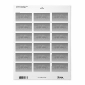 Cool Modern Retouradres Etiket (Full Sheet)