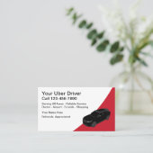 Cool Modern Ride Hailing Visitekaartjes (Staand voorkant)