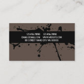 Cool Modern Rock Band Singer Visitekaartje (Achterkant)