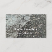Cool Modern Rock Graniet Christelijke kerkpastor Visitekaartje (Voorkant)