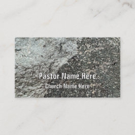 Cool Modern Rock Graniet Christelijke kerkpastor Visitekaartje
