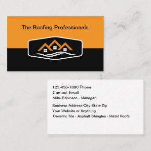Cool Modern Roofing Service Visitekaartjes