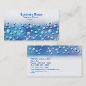 Cool Modern Science Laboratory Pharmacy Business Visitekaartje (Voorkant / Achterkant)