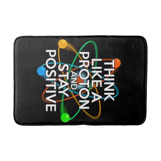 Cool Modern Science Positive Quote Badmat (Voorkant)