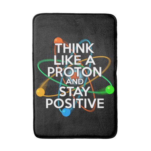 Cool Modern Science Positive Quote Badmat (Voorkant Verticaal)