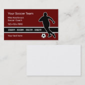 Cool Modern Soccer Theme Visitekaartje (Voorkant / Achterkant)
