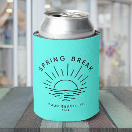 Cool Modern Spring Break Aangepaste locatie Blikjeskoeler