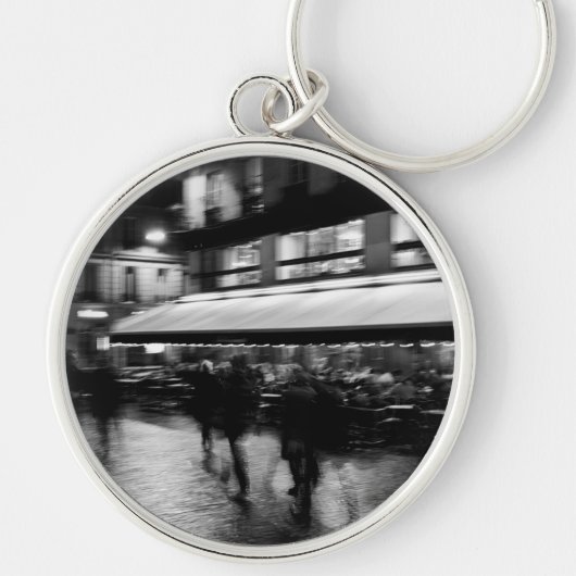 Cool, modern, stedelijk wazige Parijs Sleutelhanger (Voorkant)