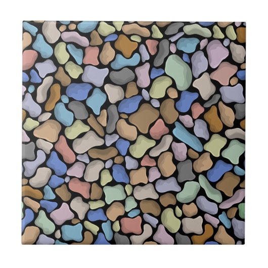 Cool modern stenen patroon voor woningrenovatie tegeltje (Voorkant)