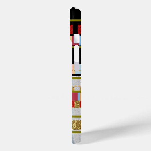 Cool Modern Stripes Custom Case-Mate iPhone Case (Achterkant / Links)