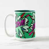 Cool Modern Strips BOOM Plezier Tweekleurige Koffiemok (Links)