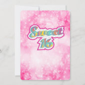 Cool modern super ster typografie roze kaart (Achterkant)