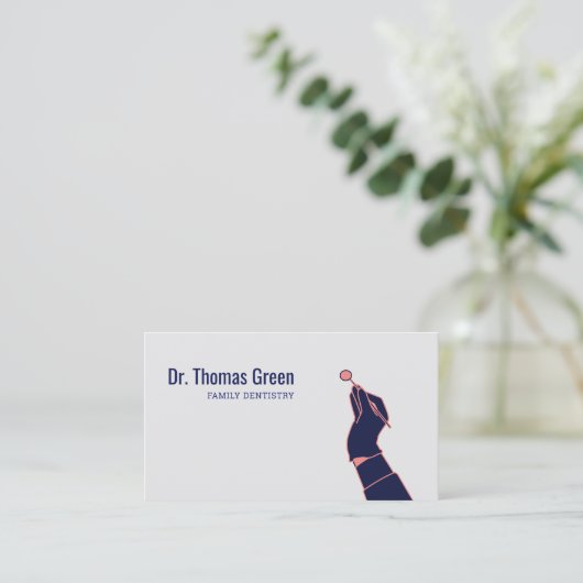 Cool Modern Tandarts Kantoor Afspraak Herinnering Afsprakenkaartje (Staand voorkant)