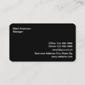 Cool Modern Technology-Visitekaartjes Visitekaartje (Achterkant)