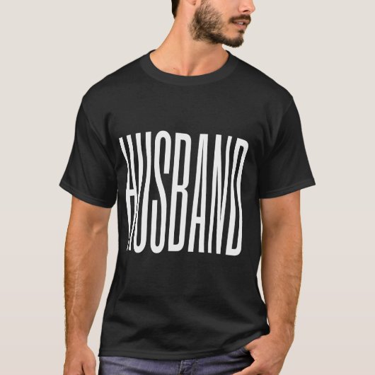 Cool modern trendy eenvoudige zwarte Man mannen T-shirt (Voorkant)