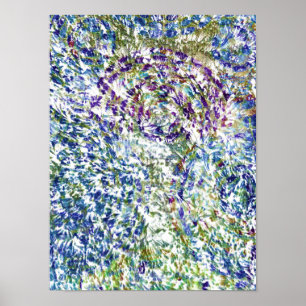 Cool, modern, trendy kleurrijk abstracte achtergro poster