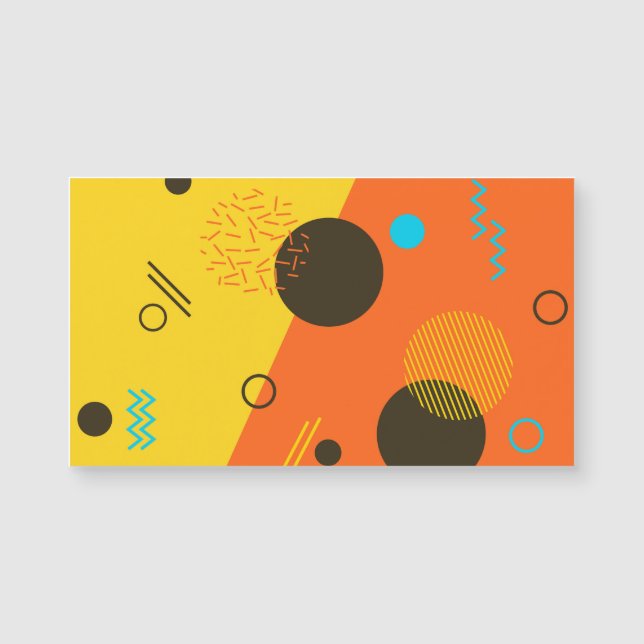 Cool, modern, trendy, urban Memphis illustratie (Voorkant)