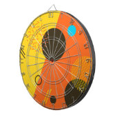Cool, modern, trendy, urban Memphis illustratie Dartbord (Voorkant Rechts)