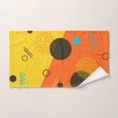Cool, modern, trendy, urban Memphis illustratie Handdoek (Handdoek)